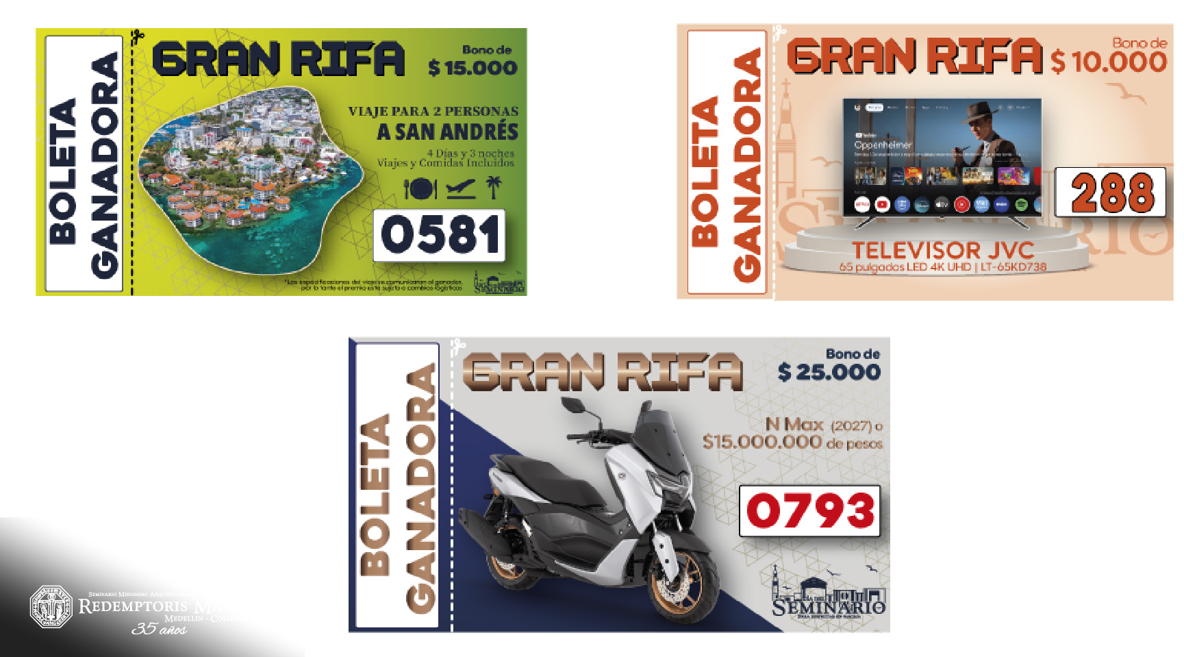 GANADORES RIFA
